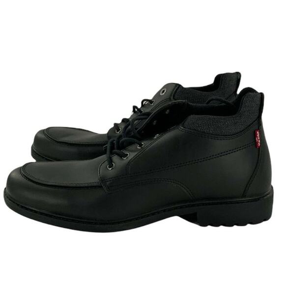 Levis Work Shoes Mens Size 12 Comfort Insole Black Casual Faux Leather Casual - Picture 1 of 6